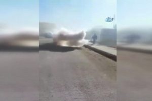 İntihar saldırısı sonrası yaşanan panik kamerada