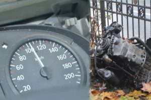 Motoru yerinden &ccedil;ıktı, hız ibresi takılı kaldı