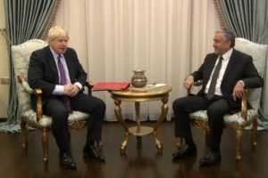 Akıncı İngiltere Dışişleri Bakanını kabul etti