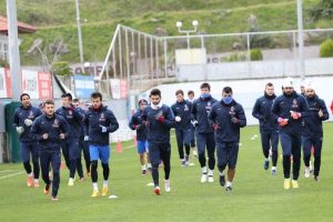 Trabzonspor, Kayserispor ma&ccedil;ı hazırlıklarını s&uuml;rd&uuml;rd&uuml;