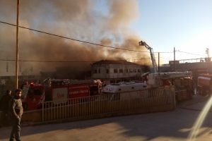 İstanbul'da fabrika yangını
