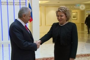 Rusya Federasyonu Konseyi Başkanı ile g&ouml;r&uuml;şt&uuml;