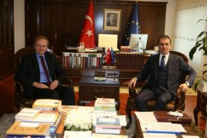 Bakan &Ccedil;elik AB T&uuml;rkiye Delegasyonu Başkanını kabul etti