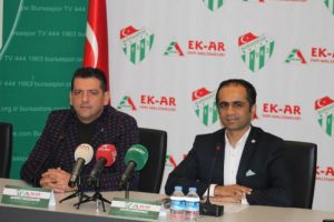 Bursaspor'un tozluk sponsoru Ek Ar İnşaat oldu