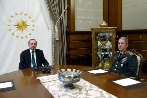 Cumhurbaşkanı Erdoğan Org. Akar'ı kabul etti