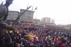 Ankarag&uuml;c&uuml; taraftarından trib&uuml;n kapama tepkisi