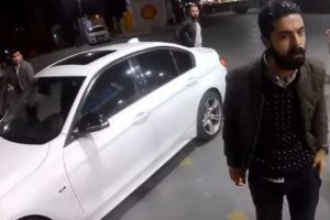Şehir magandalarından motorcuya feci dayak