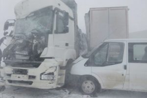 Sivas'ta zincirleme kaza: &Ccedil;ok sayıda yaralı var