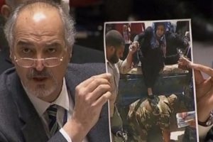 BM G&uuml;venlik Konseyi'nde skandal! Delil diye yanlış fotoğrafı g&ouml;sterdi