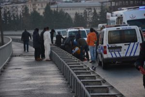 Rize'de trafik kazası: 1 polis yaralandı
