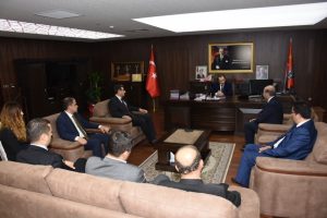 Bursa Kent Konseyi ve Merinos AKKM'den Emniyet M&uuml;d&uuml;r&uuml; Yıldız'a Ziyaret
