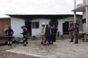Bedensel ve g&ouml;rme engelli kadın yanarak can verdi
