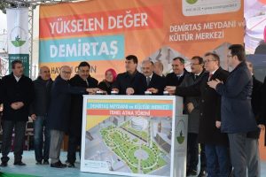 Bursa Demirtaş Meydanı ve K&uuml;lt&uuml;r Merkezi'nin temeli atıldı