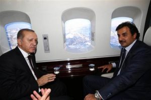 Erdoğan, Katar Emiri ile helikopterle inceleme yaptı