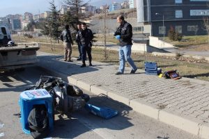 Pizza dağıtıcısının acı &ouml;l&uuml;m&uuml;