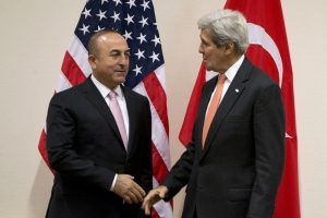 Dışişleri Bakanı &Ccedil;avuşoğlu mevkidaşı Kerry ile g&ouml;r&uuml;şt&uuml;