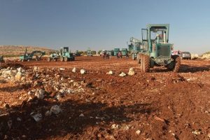Halep'ten gelecekler i&ccedil;in kampın yapımına başlandı