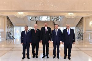 Aliyev, TBMM Başkanı Kahraman'ı kabul etti
