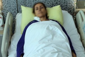 Karnından 13 kilogram ağırlığında sıvı t&uuml;m&ouml;r &ccedil;ıktı