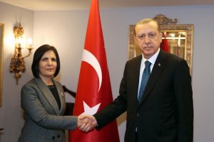 Erdoğan, KKTC Meclis Başkanı'nı kabul etti