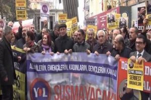Alevi derneklerinden Yol TV ve Odabaş protestosu