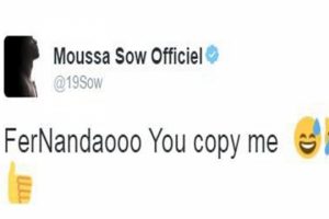 Sow'dan Fernandao'ya esprili g&ouml;nderme
