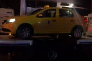 Ter&ouml;ristlerin geldiği iddia edilen taksi emniyete g&ouml;t&uuml;r&uuml;ld&uuml;