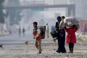Musul'da 2 bu&ccedil;uk ayda 145 bin kişi evlerini terk etti