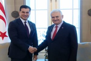 Başbakan Yıldırım, KKTC Başbakanı &Ouml;zg&uuml;rg&uuml;n ile g&ouml;r&uuml;şt&uuml;