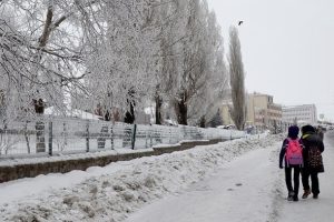 Kars sıfırın altında 32 dereceyi g&ouml;rd&uuml;