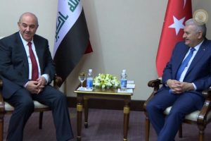 Yıldırım Irak Cumhurbaşkanı Yardımcısı ile g&ouml;r&uuml;şt&uuml;