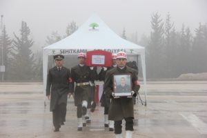 Fırat Kalkanı şehidi t&ouml;renle memleketine uğurlandı