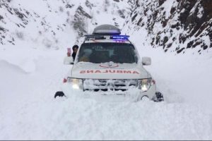 Hamile kadına paletli ambulansla 4 saatte ulaşıldı