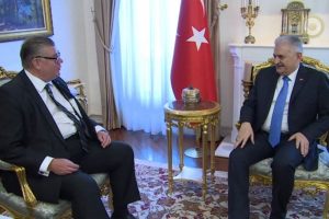 Başbakan, Finlandiya Dışişleri Bakanı Soini'yle g&ouml;r&uuml;şt&uuml;