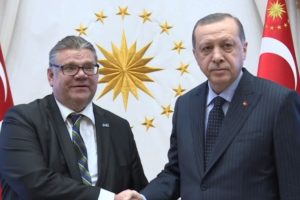 Erdoğan, Finlandiya Dışişleri Bakanını kabul etti