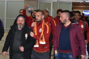 Galatasaray'a Konya'da coşkulu karşılama