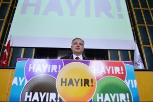 HDP Grup Toplantısında 'hayır' d&ouml;vizleri