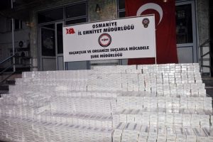 Osmaniye'de binlerce paket ka&ccedil;ak sigara ele ge&ccedil;irildi