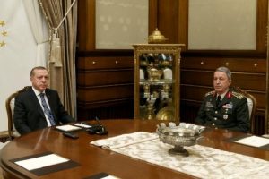 Cumhurbaşkanı Erdoğan, Genelkurmay Başkanı Akar'ı kabul etti