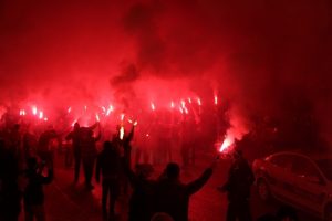 Galatasaray'a coşkulu karşılama