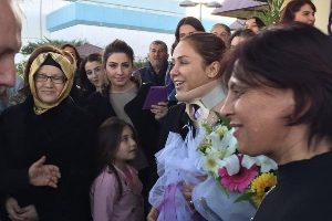 G&ouml;kcen &Ouml;zdoğan En&ccedil;'e Antalya'da coşkulu karşılama