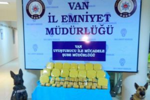 'Lisa' ve 'Şila' kamyonette 33 kilo eroin buldu