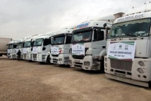 Musul'a 22 TIR yardım g&ouml;nderildi