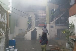 Bursa'da Suriyelilerin yaşadığı evde yangın!