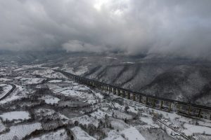 Bolu Dağı'nda eşsiz kar manzarası...