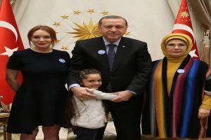 Erdoğan, Lindsay Lohan'ı kabul etti