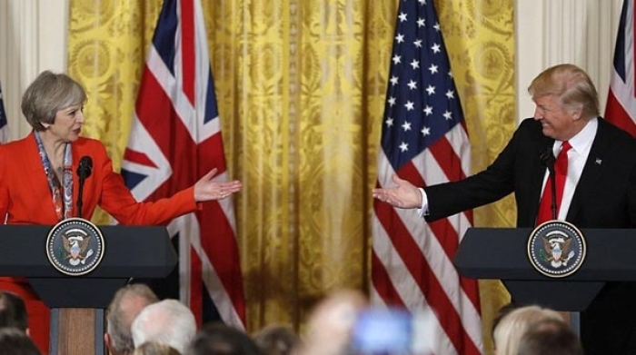 Donald Trump'ın ilk konuğu Theresa May oldu