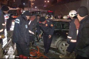 Ters şeride giren otomobil tehlike yarattı