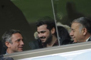 Mutlu Top&ccedil;u Bursaspor ma&ccedil;ını izledi