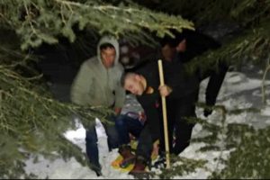 Donmaktan son anda kurtarıldılar